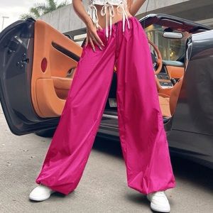 SHEIN Hot Pink Track Pants